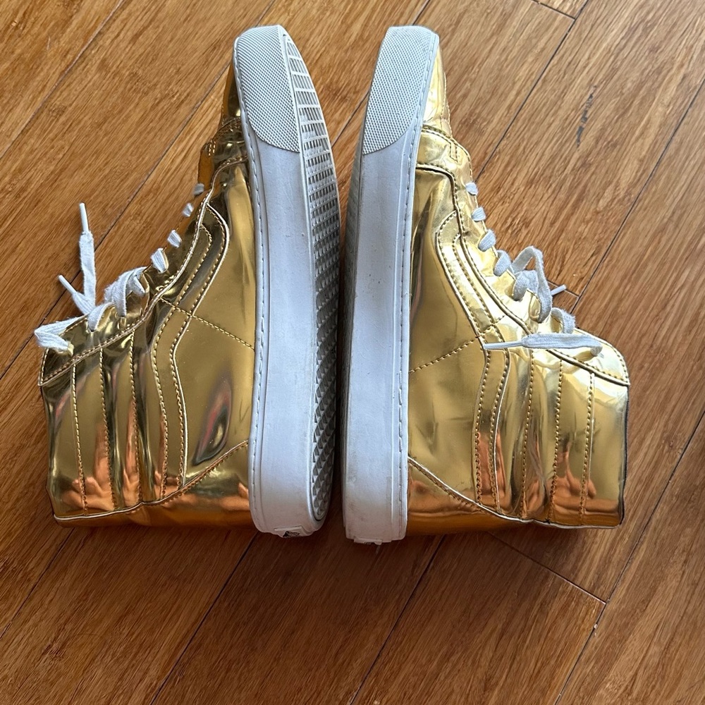 RARE VANS SK8-HI "METALLIC
GOLD" 2016